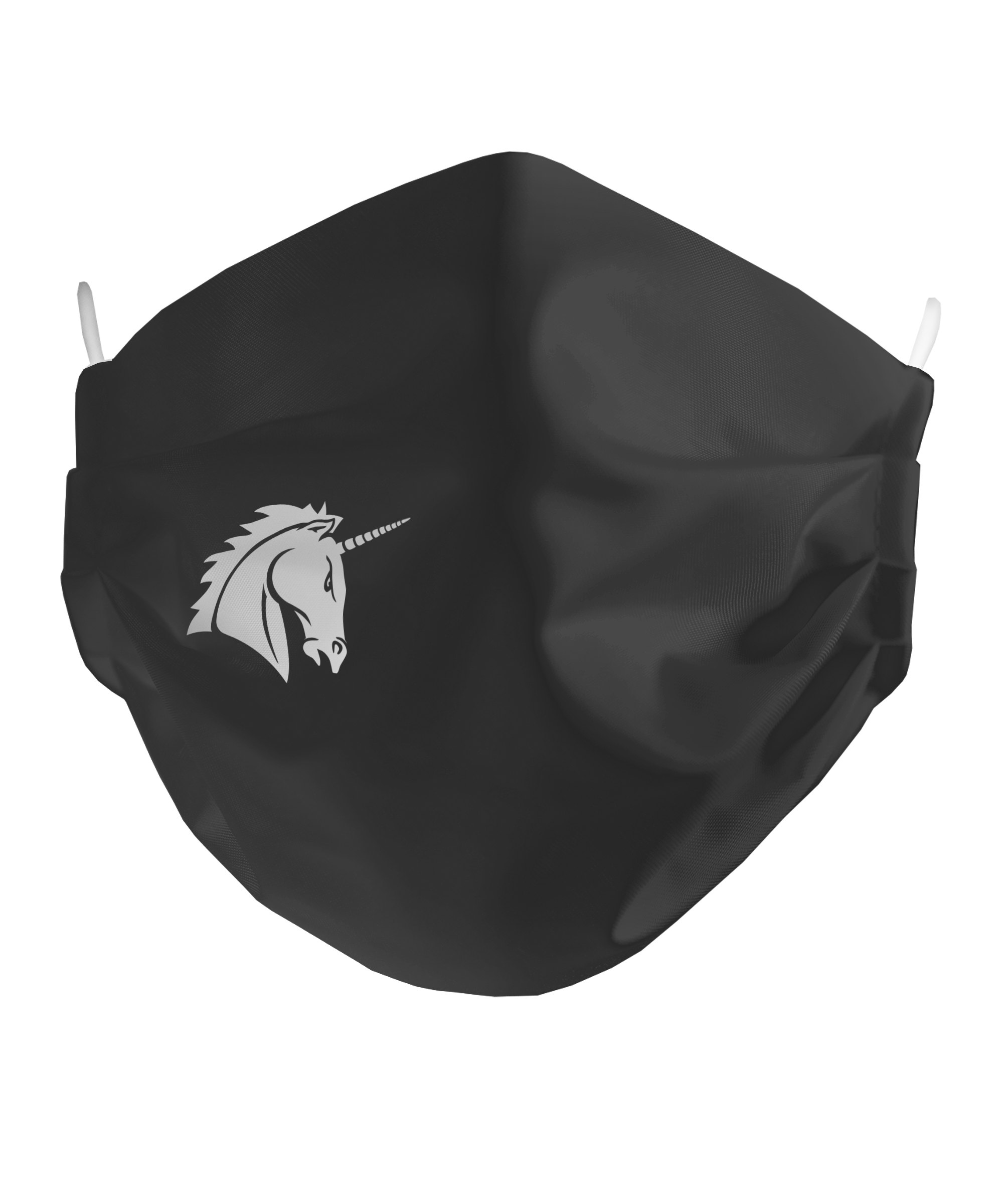 Unicorns Logo Mundmaske Schwarz - schwarz